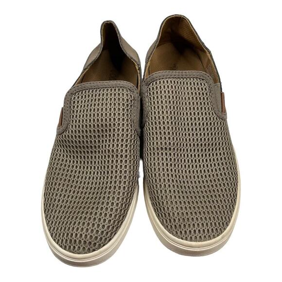 Oluki Pehuea Brown Perforated Breathable Easy On & Off  Slip On Shoe Size 8 - Picture 2 of 6